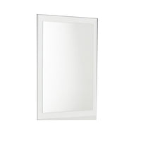 Wooden Framed Mirror in Rectangular Shape, White