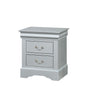 15" X 21" X 24" Platinum Wood Nightstand