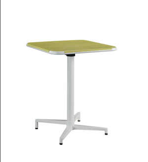 24" X 24" X 30" Yellow White Metal Folding Table