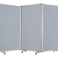 71" X 106" X 1" Metal and Fabric  Heather Screen