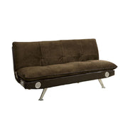 Gallagher Contemporary Sofa Futon With Audio Speaker, Dark Brown