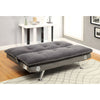 Gallagher Contemporary Futon Sofa With Speaker & Bluetooth Function, Gray Finish