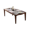 Traditional Dining Table, Brown Cherry Finish