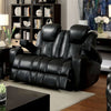 Contemporary Style Love Seat, Dark Gray