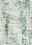 7'10" x 9'10" Polypropelene Ivory-Blue Area Rug