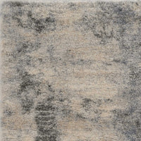 7'10" x 9'10" Polypropelene Ivory-Blue Area Rug