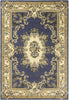 7'7" x 10'10" Polypropelene Blue Area Rug