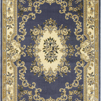 7'7" x 10'10" Polypropelene Blue Area Rug