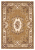 7'7" x 10'10" Polypropelene Beige-Ivory Area Rug