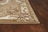 7'7" x 10'10" Polypropelene Beige-Ivory Area Rug