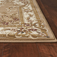 7'7" x 10'10" Polypropelene Beige-Ivory Area Rug