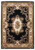 7'7" x 10'10" Polypropelene Black-Ivory Area Rug