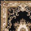 7'7" x 10'10" Polypropelene Black-Ivory Area Rug