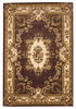 7'7" x 10'10" Polypropelene Plum-Ivory Area Rug