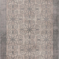 7'7" x 10'10" Polypropelene Greige Area Rug