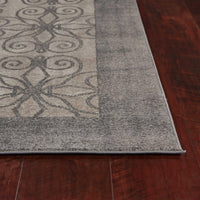 7'7" x 10'10" Polypropelene Greige Area Rug