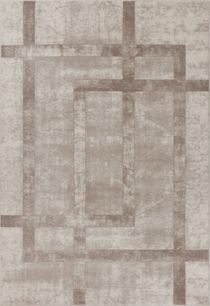 7'7" x 10'10" Polypropelene Cream Area Rug