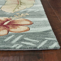 5' x 7' 6" Polyester Seafoam Area Rug