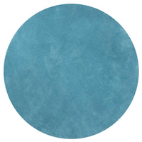 8' Round Polyester Highlighter Blue Area Rug