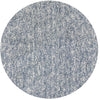 8' Round Polyester Slate Heather Area Rug