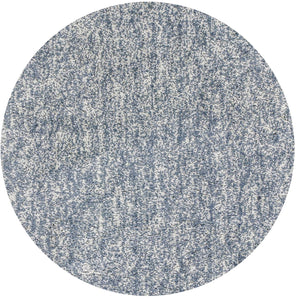 8' Round Polyester Slate Heather Area Rug