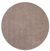 8' Round Polyester Beige Area Rug