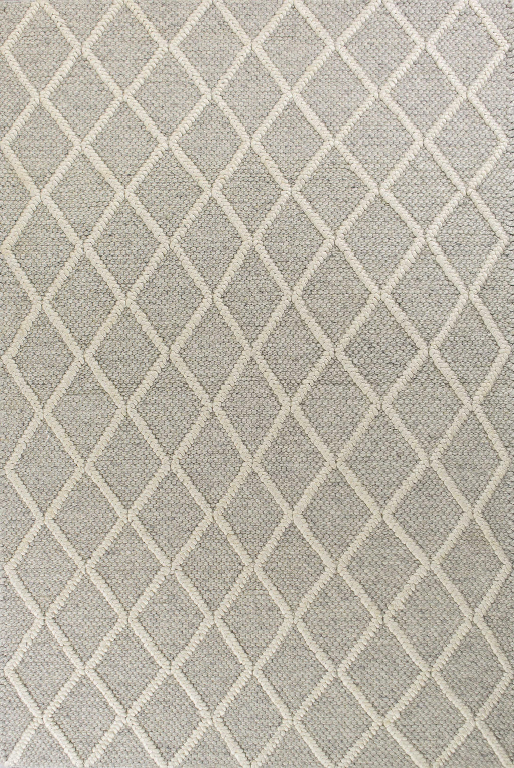 5' x 7' Wool Grey Area Rug