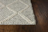 5' x 7' Wool Grey Area Rug