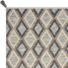 5' x 7' Polyester Slate-Beige Area Rug