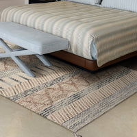 5' x 7' Polyester Greige Area Rug