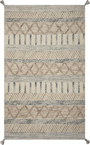 5' x 7' Polyester Greige Area Rug