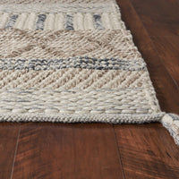 5' x 7' Polyester Greige Area Rug