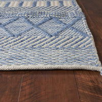 5' x 7' Polyester Denim Area Rug