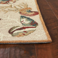 7'6" x 9'6" Polyester Beige Area Rug