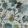 7'10" x 10'10" Polypropelene Teal Area Rug