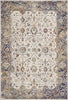 7'10"X 10'10" Polypropelene Ivory-Navy Area Rug