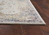 7'10"X 10'10" Polypropelene Ivory-Navy Area Rug