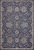 8'x11' Royal Blue Machine Woven Traditional Indoor Area Rug