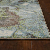 7'10" x 10'10" Polypropelene Seafoam Area Rug