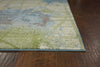 7'10" x 10'10" Polypropelene Green-Blue Area Rug