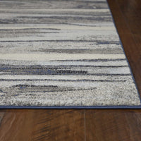 7'10" x 10'10" Polypropelene Grey Area Rug