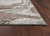 7'10" x 10'10" Polypropelene Mocha Area Rug