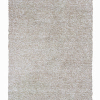 7'6" X 9'6" Polyester Ivory Heather Area Rug