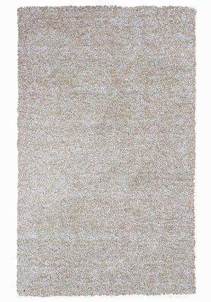 7'6" X 9'6" Polyester Ivory Heather Area Rug