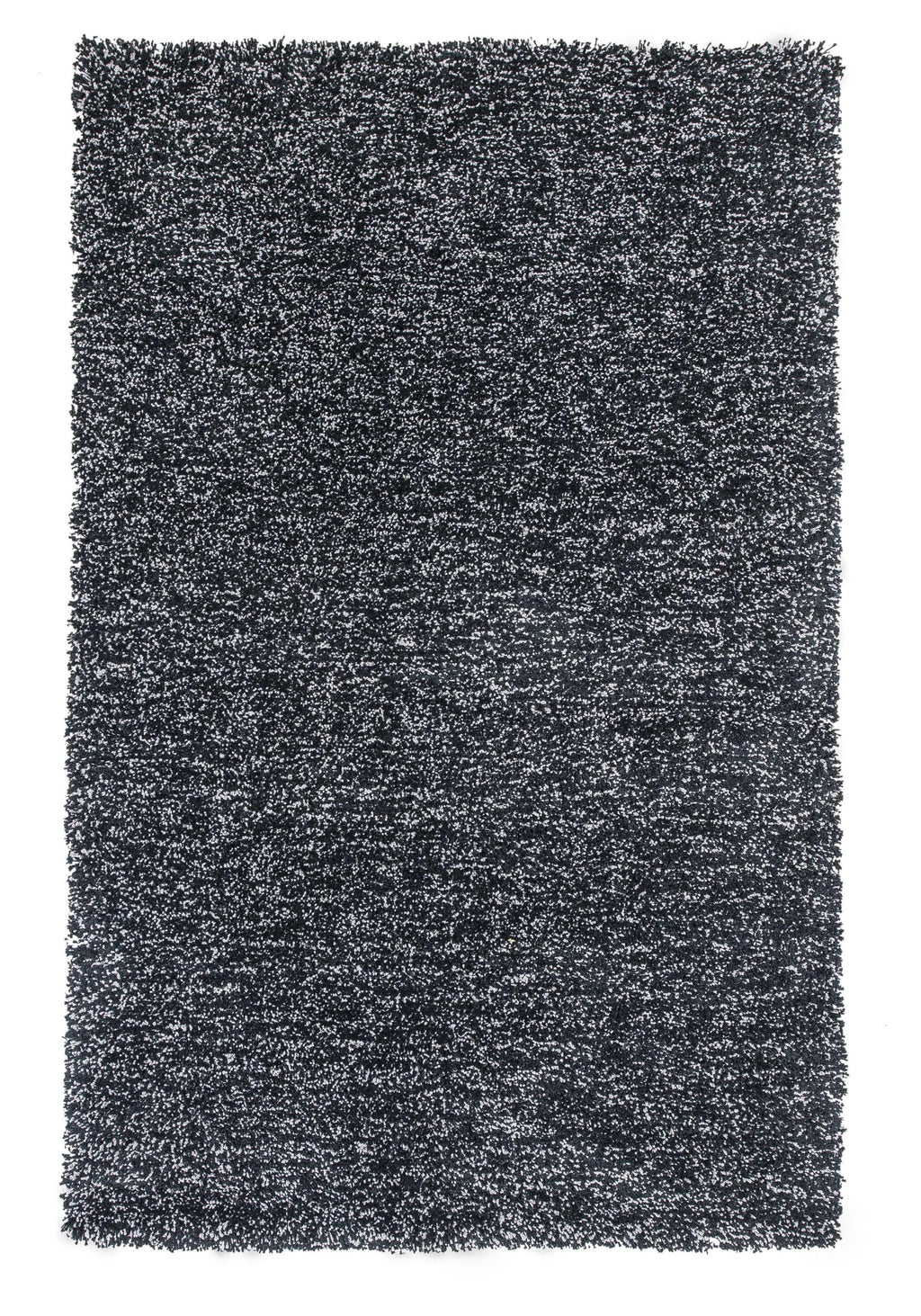 7'6" X 9'6" Polyester Black Heather Area Rug