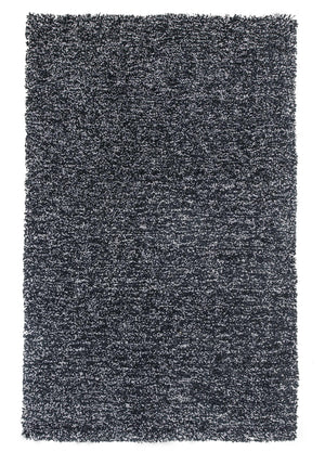 7'6" X 9'6" Polyester Black Heather Area Rug