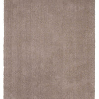 7'6" X 9'6" Polyester Beige Area Rug