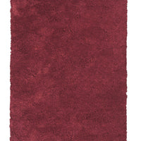 7'6" X 9'6" Polyester Red Area Rug