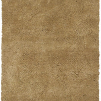 7'6" X 9'6" Polyester Gold Area Rug