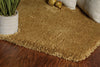 7'6" X 9'6" Polyester Gold Area Rug